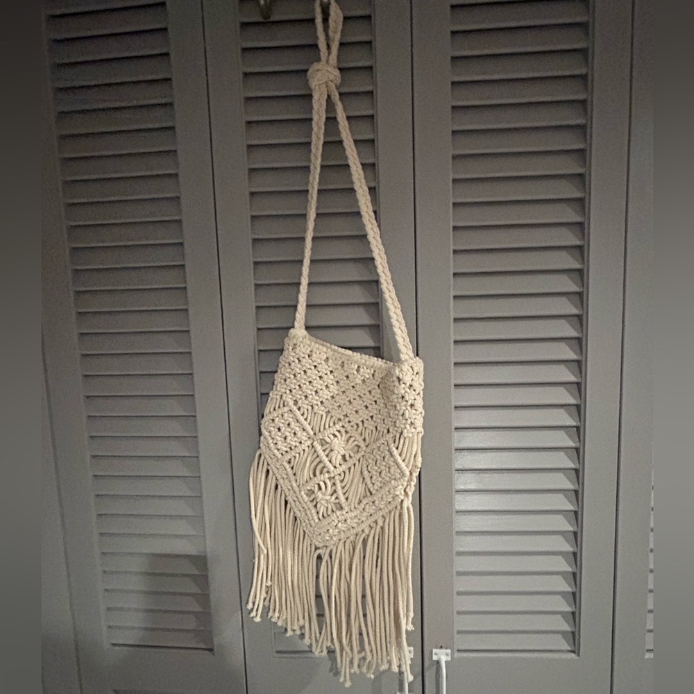 Boho crochet purse